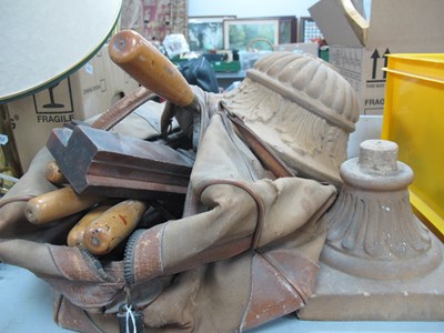 Lot 1161 - Tools - chisels, rasps, files, plane, etc, in...