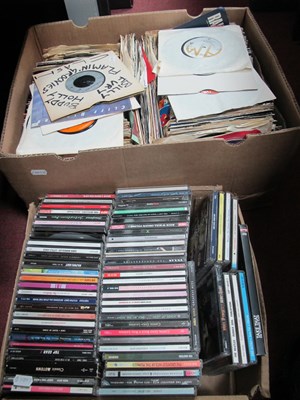 Lot 1188 - Large Quantity of Single Vinyl Records and CDs,...