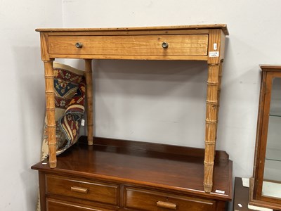 Lot 1674 - XIX Century Pine Side Table, with a single...