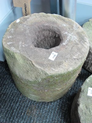 Lot 1156 - XIX Century Millstone Grinding Wheel, 36cm wide.
