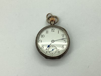 Lot 308 - A Decorative Antique Fob Watch, the circular...