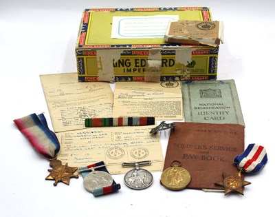 Lot 576 - WWI West Yorkshire Regiment Medal Trio 1914-15...