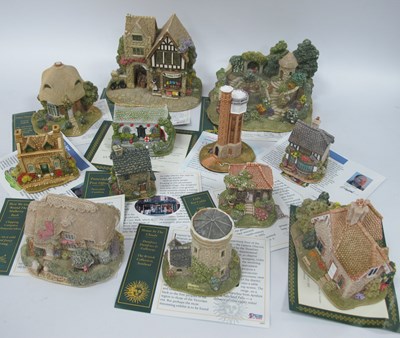 Lot 1284 - Twelve Lilliput Lane Models, six boxed and all...