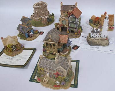 Lot 1277 - Nine Lilliput Lane Models, all boxed and eight...
