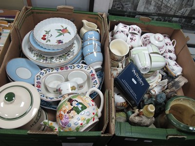 Lot 1014 - Ceramics, including large Victorian meat...