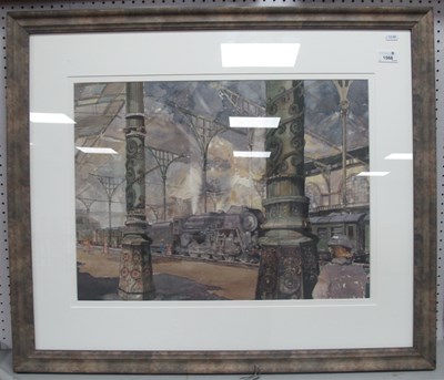 Lot 1568 - Nigel Priddey, Steam Locomotive at The Station,...