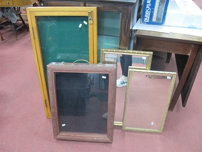 Lot 1233 - Two Display Cabinets, together with two gilt...