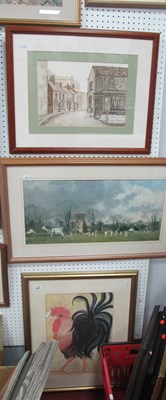 Lot 1594 - Pat Watts, "Cockerell", pastel, signed,...