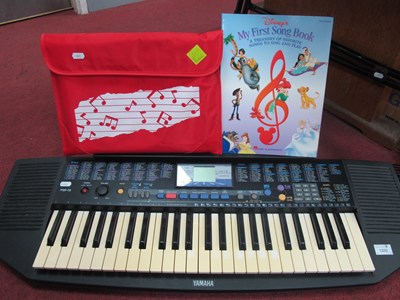 Lot 1253 - Yamaha PSR-78 Keyboard with Stand, power cable...