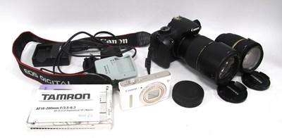 Lot 1380 - Canon EOS 450D DSLR Camera with Tamron AF...