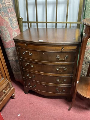 Lot 1681 - Mahogany Bow Fronted Chest of Drawers, with a...