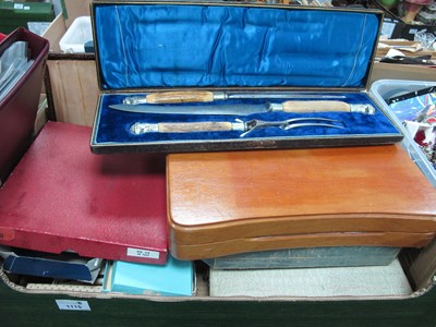 Lot 1115 - S Wilson, Sheffield Three Piece Carving Set,...