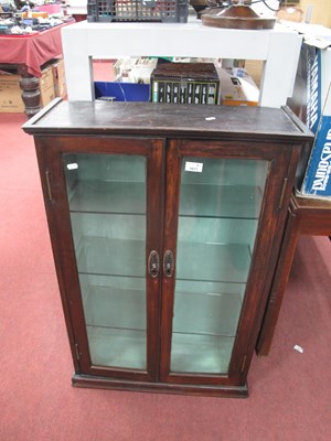 Lot 1611 - Early XX Century Painted Pine Display Cabinet,...