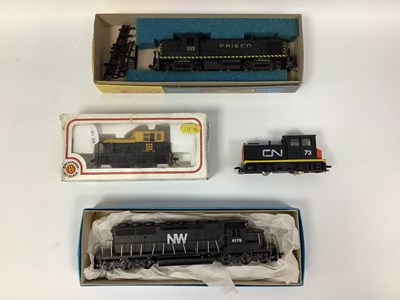 Lot 475 - Four North American outline HO scale diesel...