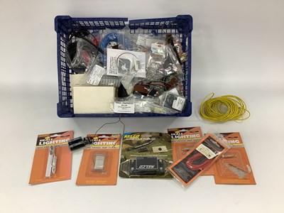 Lot 580 - A quantity of model railway electrical...