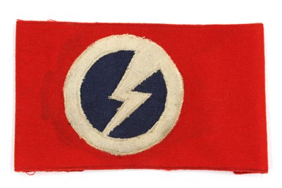 Lot 587 - 1930s British Union of Fascists Armband, with...