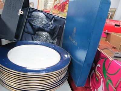 Lot 1167 - Royal Worcester 'Adden' Cake Plates (2), boxed,...