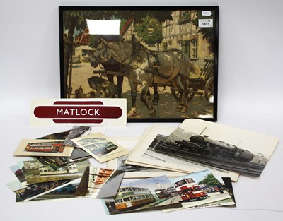 Lot 1453 - Four Vintage Photos of Steam Engines,...