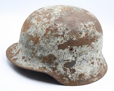 Lot 488 - WWII German M40 Helmet, solid battlefield...