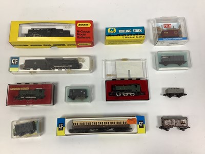Lot 485 - Four boxed British N gauge locomotives: a...