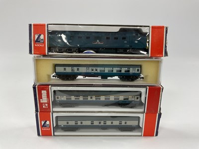 Lot 728 - A boxed Lima N gauge "Deltic" diesel...