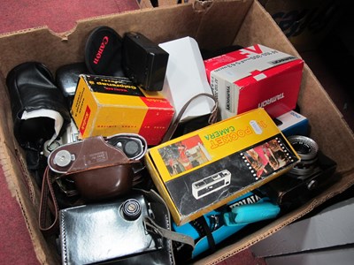 Lot 1092 - Quantity of SLR, TLR and compact cameras with...