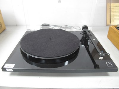 Lot 483 - Rega Planar 1 Turntable - Gloss Black, RB110...