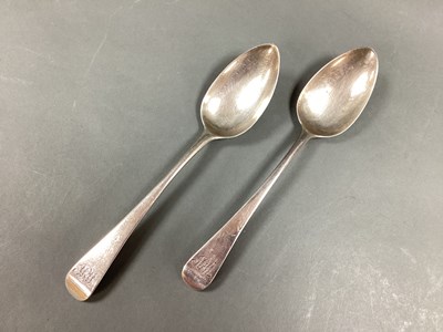 Lot 45 - A Pair of Georgian Hallmarked Silver Old...