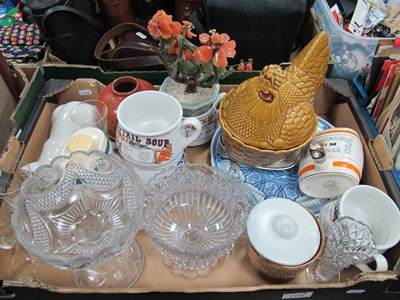 Lot 1108 - Four Stoneware Soup Dishes with recipes to...