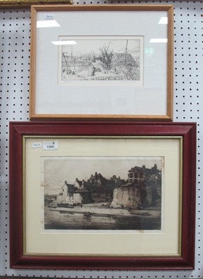 Lot 1483 - Robert Ball 1938 Etching. Gibbins signed in...