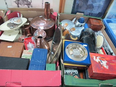 Lot 1011 - Metalware, including wooden boxed Stanley...