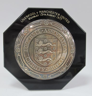 Lot 706 - Liverpool F.C.1977 Charity Shield Plaque,...