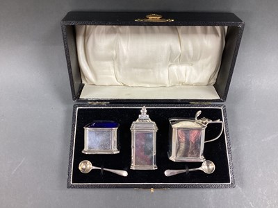 Lot 33 - An Art Deco Hallmarked Silver Three Piece...