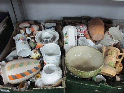 Lot 1025 - Delcroft Vase, a pair of Noritake vases, jugs,...