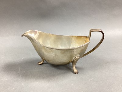 Lot 35 - A Hallmarked Silver Sauce Boat, Sheffield 1935,...