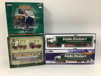 Lot 706 - Two Boxed Corgi 1:50th Scale Eddie Stobart...