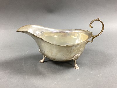 Lot 59 - A Hallmarked Silver Sauce Boat, Birmingham...