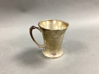 Lot 4 - A Hallmarked Silver Mug, Birmingham 1911, of...
