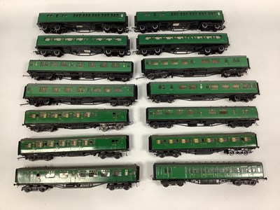 Lot 519 - Ten 00 gauge kit-built Bulleid and Maunsell...