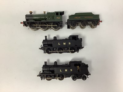 Lot 456 - Three 00 gauge kit-built locomotives: an LMS 0-...
