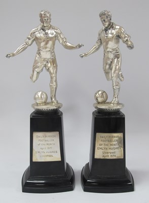Lot 710 - Daily Mirror Footballer of the Month Trophies...