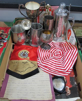 Lot 719 - Emlyn Hughes Minor Awards Trophies, including...