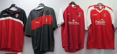 Lot 493 - Rotherham United Red Home Shirts Carlotti...