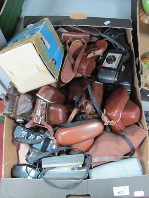 Lot 1021 - Cameras - a large quantity of mainly 35mm Film...