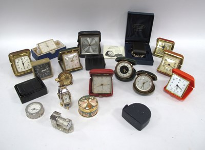 Lot 1343 - A Large Quantity of Travel Alarm Clocks, many...
