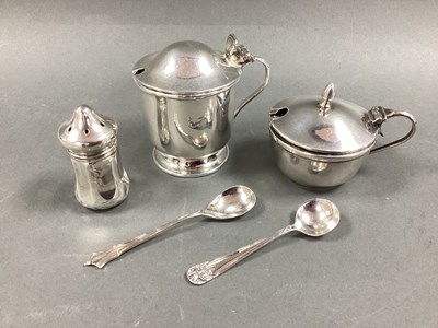Lot 15 - Two Hallmarked Silver Lidded Mustards, of...