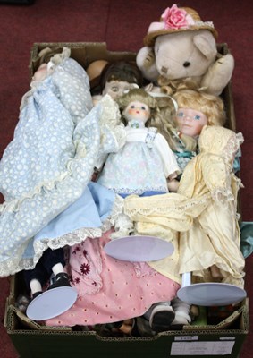 Lot 1436 - A Large Quantity of Dolls, many porcelain...