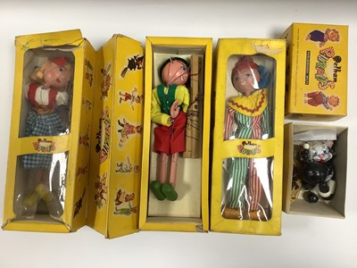 Lot 413 - Four Pelham Puppets, to Include #SS6 Clown,...
