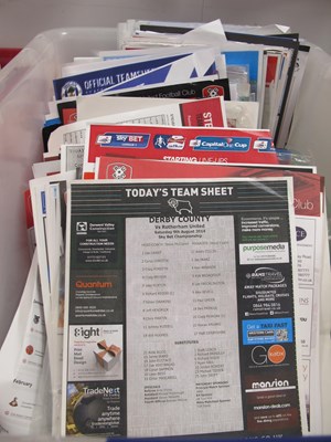 Lot 503 - Rotherham United Team Sheets, early 2000 and...