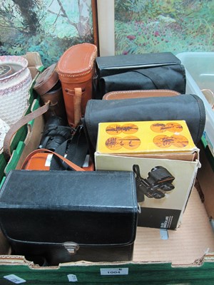Lot 1004 - Binoculars; Swift Belmont De Luxe 8x40, Halina...